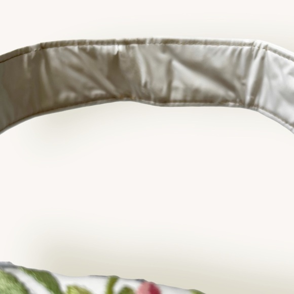 Vintage 50s Marheta Floral Embroidered Vinyl Shoulder Bag - Picture 15 of 15